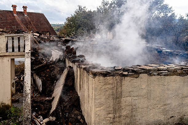 Professional Fire Damage Removal technician working in Spring Valley, WI